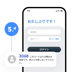 認証コードの安全な配信