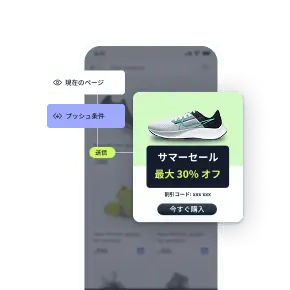ユーザー行動に基づく通知