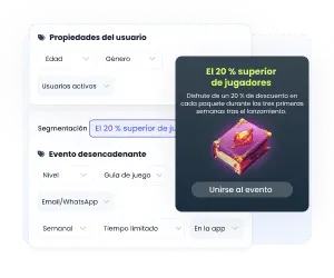 Actividad e interacción del usuario