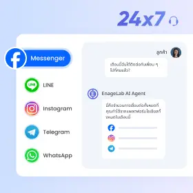 ตอบสนองตลอด 24/7 ทันที